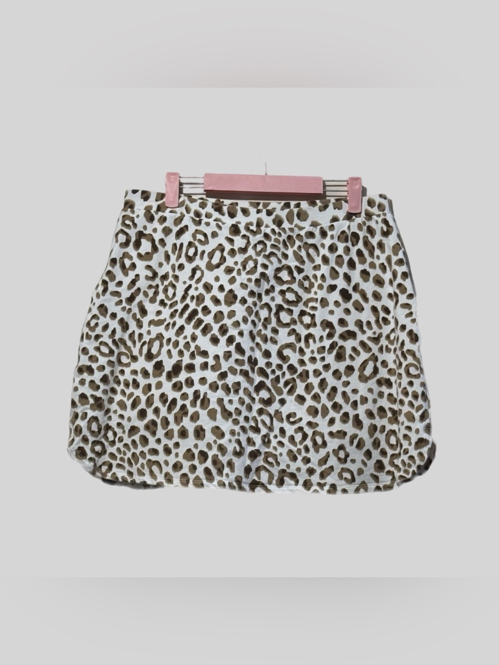 Susan Graver (W) Leopard Print Skort M Pull On Athletic Casual Tennis Golf EUC